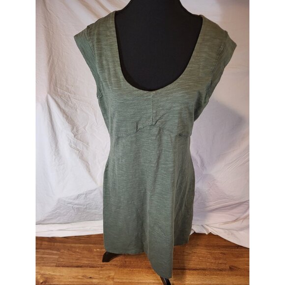LL Bean Women's‎ Beech Point Soft Stretch Dress Thyme Size S - Picture 1 of 6